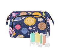 FRODOTGV Sacs cosmétiques, mignon espace bleu layette, sacs de maquillage, sacs cosmétiques légers pour sac à main, accessoires de voyage, espace mignon bleu bébé, taille unique, Cute Space Baby Blue,