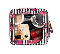 FRODOTGV Sacs de voyage pour articles de toilette - Trousse de maquillage transparente Kiss Me - Lèvres féminines - Organisateur de maquillage rouge, Kiss Me Lèvres féminines Rouge, 1 Size