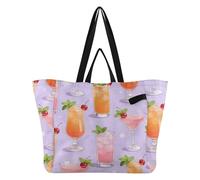 FRODOTGV Sacs fourre-tout en toile tendance pour la cuisine, les courses, les demoiselles d'honneur, les voyages, les magasins, les cocktails, l'été