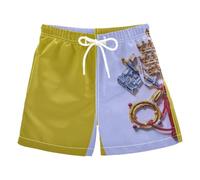 FRODOTGV Short de bain pour garçon 2-12 ans, Drapeau du Vatican, 7 ans