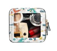 FRODOTGV Trousse de toilette de voyage en forme de crocodile, motif animal sauvage, blanc, transparent, Crocodile animal sauvage drôle blanc, 1 Size