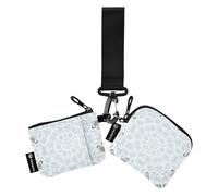 FRODOTGV White Birds Lot de 2 portefeuilles pour femme avec dragonne pour le travail, les voyages