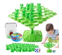 Frog Balance Game, Boys Creative Desktop Frogs Toy, 10.43x7.09x1.38 inches Versatile & Child Friendly, Fun Balancing Challenge for Home, Kindergarten, Indoor, Outdoor, and Travel