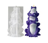 Frog Candle Mold - 3D Frog Candle Mould | Clay Craft Mold,for Soap Cement Plaster Resin Craft Home Accent Family Friends Holiday Party DIY Lovers Beginners