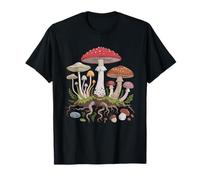 Frog Champignon Moon Night Goblincore Art Cottagecore T-Shirt