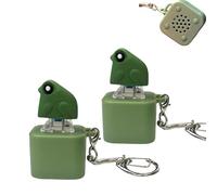 Frog Croaking Fidget Toy,Rechargeable Frog Croaking Keychain,Keyboard Fidget Clicker Toy with Colorful Lights,Fun & Portable Anxiety Relief Toys (Frogs Croak*2)