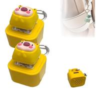 Frog Croaking Fidget Toy, Rechargeable Frogs Keychain, Frog Croaking Stress Reliever with Colorful Lights, Toy Keychain, Fun & Portable Anxiety Relief Toys (2PC Duck)