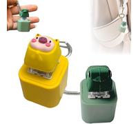 Frog Croaking Fidget Toy, Rechargeable Frogs Keychain, Frog Croaking Stress Reliever with Colorful Lights, Toy Keychain, Fun & Portable Anxiety Relief Toys (Duck+Frog)