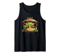 Frog Eating Ramen Kawaii Neko Nouilles japonaises Amateurs d'anime Débardeur