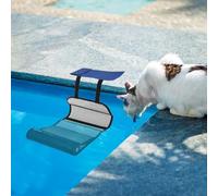 Frog Escape Ramp Pool - Plate-forme d'économie d'animal pour les piscines | Rampage de sortie d'escalade en maille durable avec base gonflable et extrémité pondérée | Net de sauvetage des amphibiens -