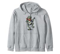 Frog Green Cute Banjo Picker Music Sweat à Capuche