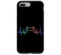 Frog Heartbeat Pulse EKG Line Minimaliste Funny Toad Meme Coque pour iPhone 7 Plus/8 Plus