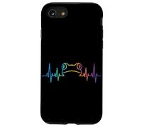 Frog Heartbeat Pulse EKG Line Minimaliste Funny Toad Meme Coque pour iPhone SE (2020) / 7/8
