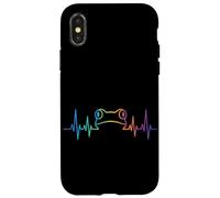 Frog Heartbeat Pulse EKG Line Minimaliste Funny Toad Meme Coque pour iPhone X/XS