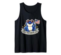 Frog Hoppy Day Funny Patriotic 4 Juillet Jeu de Mots Débardeur