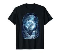 Frog Howling At The Moon Funny Meme Frog Amphibian Lover Men T-Shirt Graphique avec Valeur