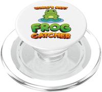 Frog Hunter Boys Girls Kids World's Best Frog Catcher Cute PopSockets PopGrip pour MagSafe