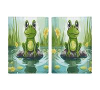Frog in A Pond Protecteur de passeport fin pour passeport essentiel de voyage Compact Portefeuille léger pour voyage, style, 20,3 x 13,8 cm, Style :, 20.3x13.8cm