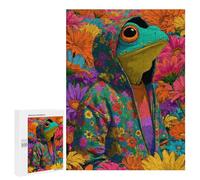 Frog in Floral Hoodie-1 Puzzle 1000 Pièces Educa Jouet en Bois Cadeau Unique Décoration Intérieure Jeu Éducatif Challenge Toy Adultes Et Enfants À Partir De 14 Ans 500 PCS