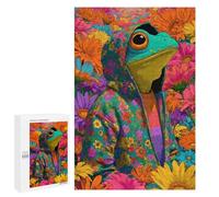 Frog in Floral Hoodie-1 Puzzle 1000 Pièces Educa Jouet en Bois Cadeau Unique Décoration Intérieure Jeu Éducatif Challenge Toy Adultes Et Enfants À Partir De 14 Ans 1000 PCS