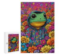 Frog in Floral Hoodie-3 Puzzle 1000 Pièces Educa Jouet en Bois Cadeau Unique Décoration Intérieure Jeu Éducatif Challenge Toy Adultes Et Enfants À Partir De 14 Ans 1000 PCS