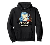 Frog It and Move on Fil à Crochet Amusant Cadeau Artisanal Sweat à Capuche