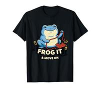 Frog It and Move on Fil à Crochet Amusant Cadeau Artisanal T-Shirt