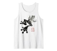 Frog Japanese Ink Wash Traditional Asian Art Débardeur