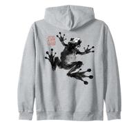 Frog Japanese Ink Wash Traditional Asian Art Sweat à Capuche