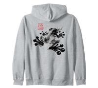 Frog Japanese Ink Wash Traditional Asian Art Sweat à Capuche