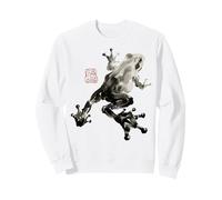 Frog Japanese Ink Wash Traditional Asian Art Sweatshirt