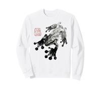 Frog Japanese Ink Wash Traditional Asian Art Sweatshirt