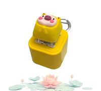 Frog Keychain with Sound, Rechargeable Frog Croaking Fidget Toy with Lights, Portable Noise Maker, Compact Croaking Toy for Anxiety Relief (C)