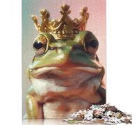 Frog King Puzzle 1000 Pièces Educa Jouet en Bois Cadeau Unique Décoration Intérieure Jeu Éducatif Challenge Toy Adultes & Enfants des 14 Ans 500pcs (52x38cm)