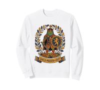 Frog Knight Shield Maiden on Duty Renaissance Fair Sweatshirt