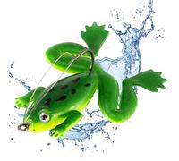 Frog Lure - String, 2.16in Fishing Lure Réalistic Frog Design | Durable Bass Bait Lifelike Swimming Action, Soft FrogLure for Freshwater Fishings, Bass, Angling, Sport Fishing
