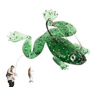 Frog Lure - String, 2.16in Fishing Lure Réalistic Frog Design | Durable Bass Bait Lifelike Swimming Action, Soft FrogLure for Freshwater Fishings, Bass, Angling, Sport Fishing