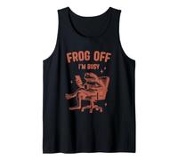 Frog Off I'm Busy Funny Frog Relaxation Débardeur