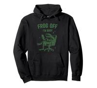 Frog Off I'm Busy Relaxed Chair Humour Sweat à Capuche