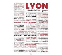 Frog Posters - Affiche Lyon : le guide du vrai Lyonnais - 30 cm x 40 cm - Papier de qualité musée - Made in France - Ecoresponsable - Livrée dans un tube protecteur en carton - Idée cadeau