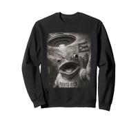 Frog Selfie with Alien UFO Funny Puerto Rico Rican Flag Sweatshirt