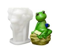 Frog Silicone Mold | Non-Stick Garden Decor Statue Mold | Plaster Craft Making Molds | For Concrete Clay Candle Making Outdoor Home Yard Pathway Backyard Patio Driveway Window Room