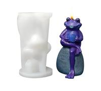 Frog Silicone Mold - Non-Stick Silicone Garden Decor Mould, Clay Candle Making Mould, Plaster Candle Crafting For Decor | Outdoor Home Yard Pathway Backyard Patio Driveway Window Room