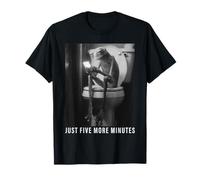 Frog Smartphone Bathroom Toilet Monochrome Surreal Art T-Shirt