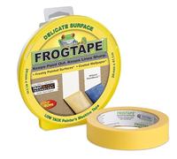 Frog Tape Ruban adhésif de masquage pour peinture et décoration d'intérieur Jaune 24 mm x 41,1 m