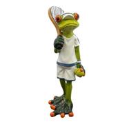 Frog Tennis Athlete Figurines - Relaxing Tennis Athlete Animal Figurine