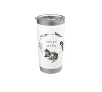 Frog Toad Cycle de vie Biologie Teacher Vintage Science Gobelet isotherme en acier inoxydable double paroi
