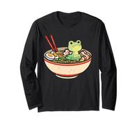 Frog Whisperer Ramen Eater Grenouille Crapaud Têtard Amphibien Manche Longue