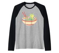 Frog Whisperer Ramen Eater Grenouille Crapaud Têtard Amphibien Manche Raglan