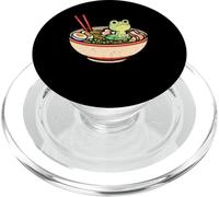 Frog Whisperer Ramen Eater Grenouille Crapaud Têtard Amphibien PopSockets PopGrip pour MagSafe